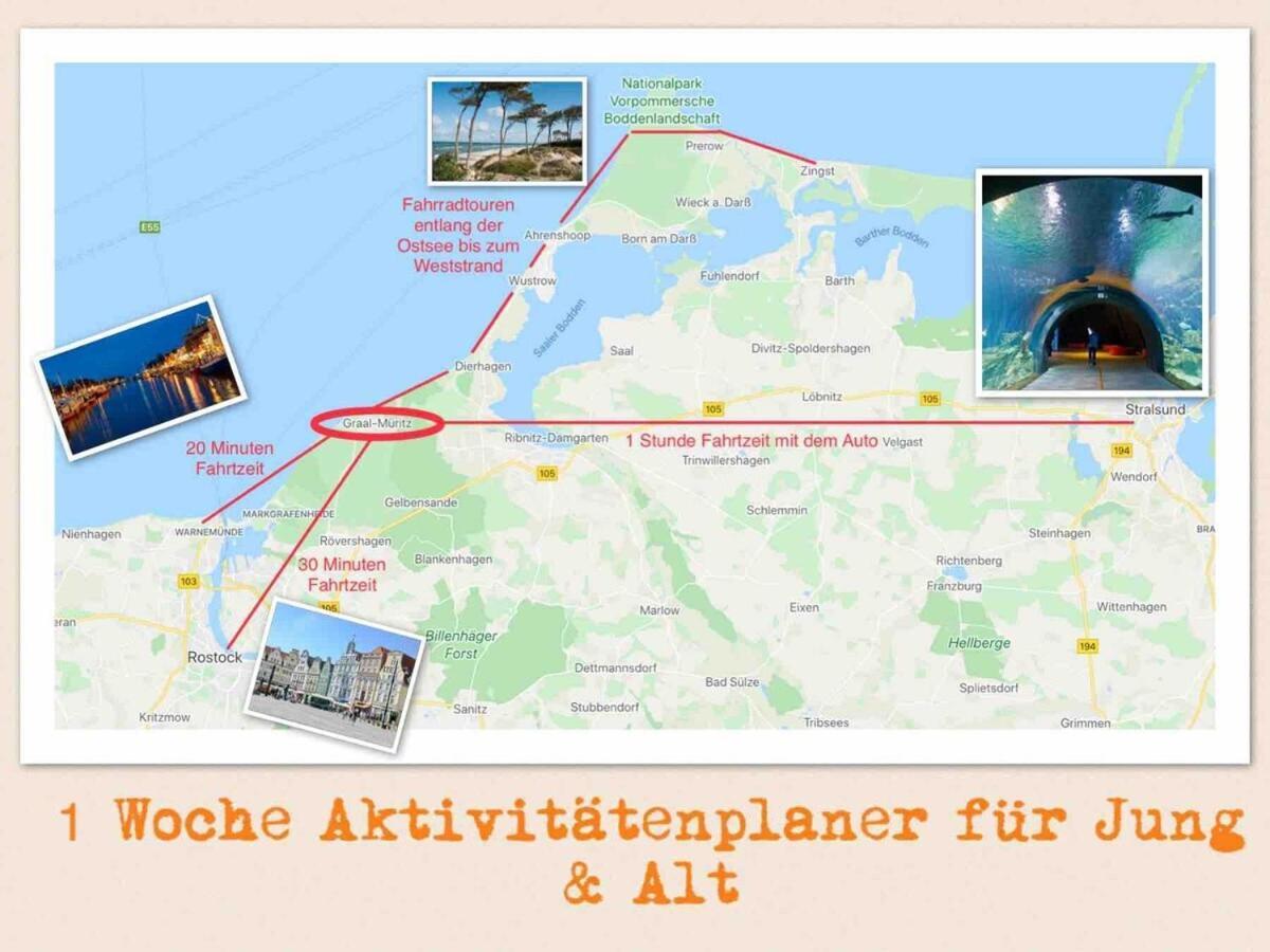 Discovair Graal Mueritz -Haus Quisisana- Strandnah Mit Netflix Dış mekan fotoğraf